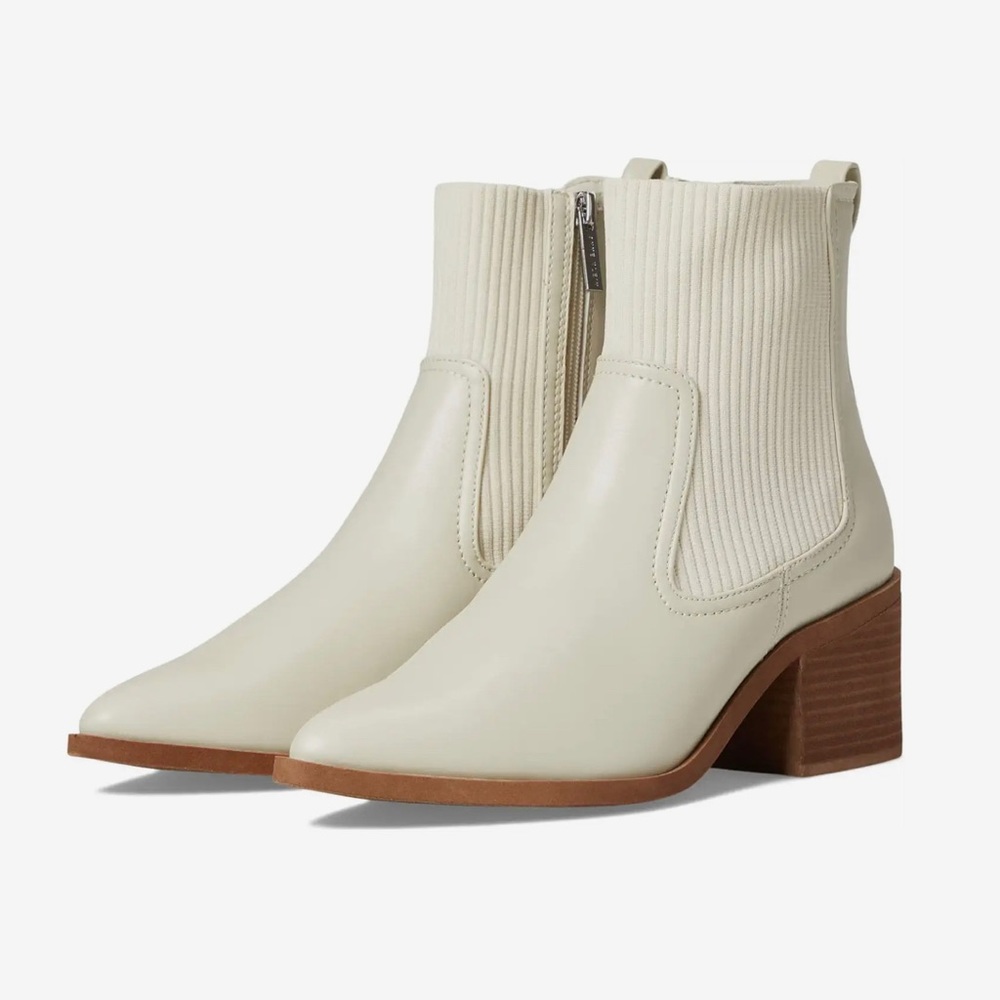 Anne Klein iflex Bone Andie Boots Size 8 Ribbed Sock